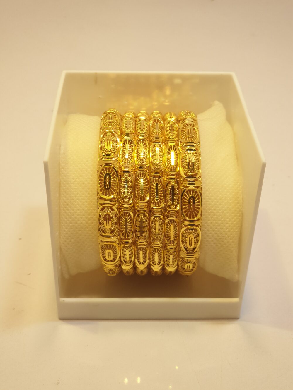 24K Gold Plated Heritage Style Bangles for Mehndi and Barat Brides